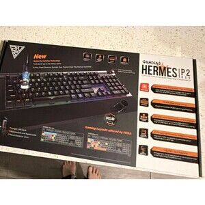 GAMDIAS Hermes P2 RGB Mechanical Gaming Keyboard Wired USB Programmable Black